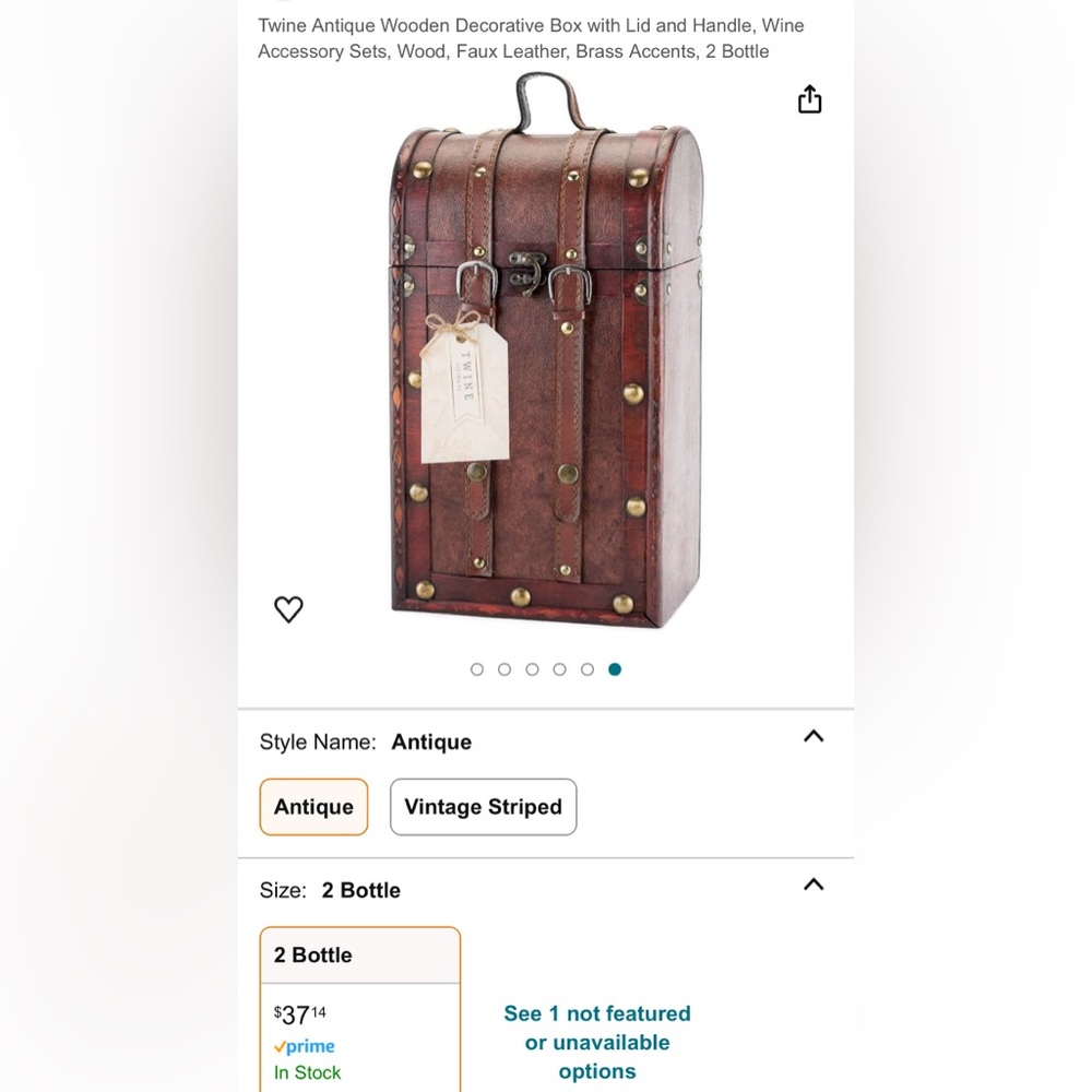 Wine carrier/decoration.